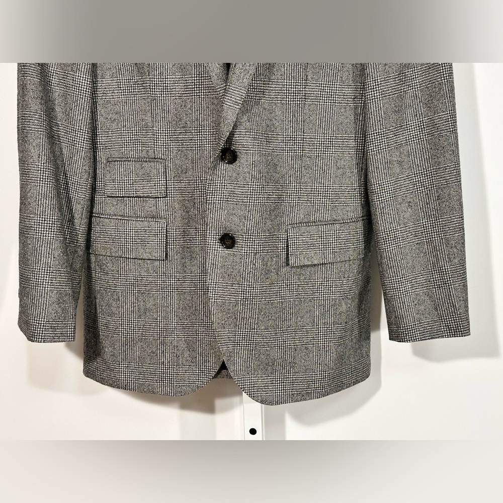 J.Crew Ludlow Glen Plaid Wool Blazer Vitale Barberis Canonico Italian Fabric 38R - Picture 7 of 9